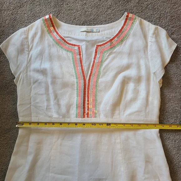 Boden White Dress with Red Accents - Picture 11 of 15